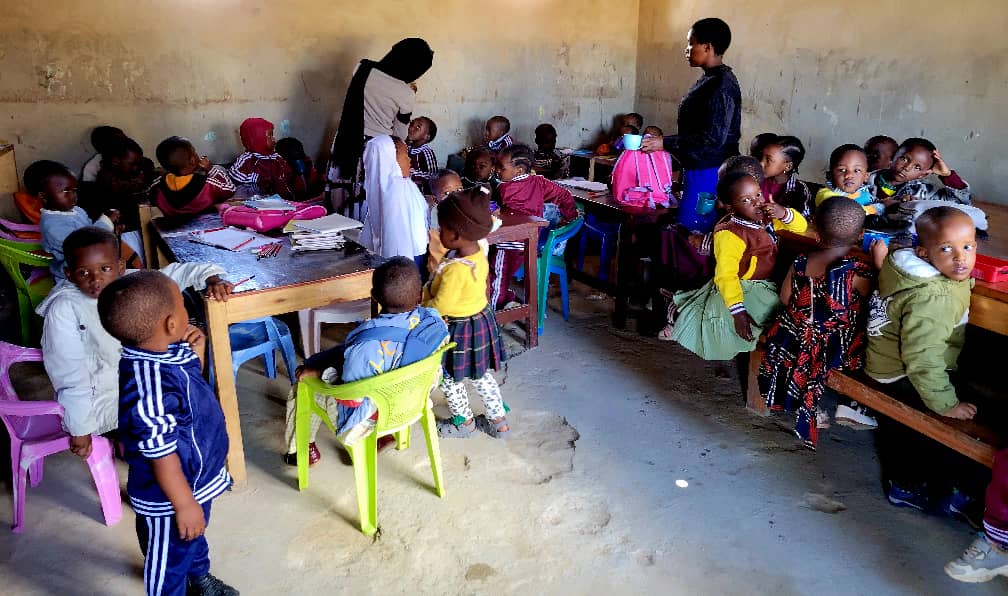 Bright and cheerful classroom at SHALOM Day Care